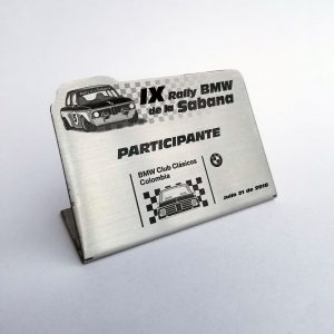 Placa Recordatorio IX Rally BMW de la Sabana