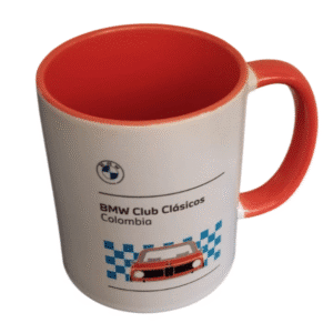 Mug Cerámica Redondo Blanco/Naranja
