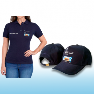Combo Polo Mujer y Gorra BMW Club Oficial M Collection