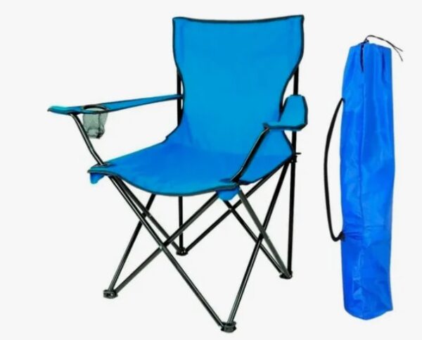 Silla Plegable con Portavasos Camping
